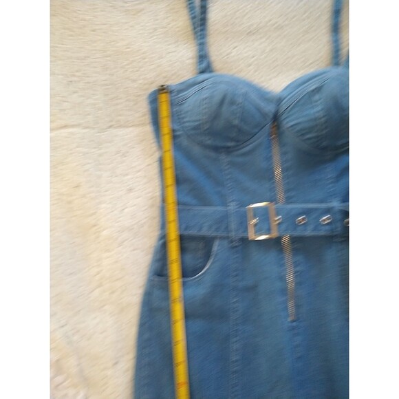 Denham Boulevard Los Angeles Adjustable Zip Romper Jumpsuit Medium Nwt Y2K Boho - Picture 13 of 14